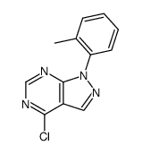 4-chloro-1-(2-methylphenyl)-1H-pyrazolo[3,4-d]pyrimidine结构式