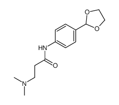 3-(dimethylamino)-N-[4-(1,3-dioxolan-2-yl)phenyl]propanamide Structure