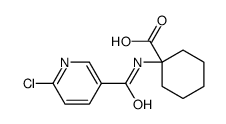 1-[(6-chloropyridine-3-carbonyl)amino]cyclohexane-1-carboxylic acid Structure