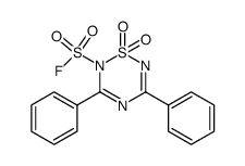 1,1-dioxo-3,5-diphenyl-1H-1λ6-[1,2,4,6]thiatriazine-2-sulfonyl fluoride Structure