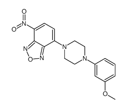 7-[4-(3-methoxyphenyl)piperazin-1-yl]-4-nitro-2,1,3-benzoxadiazole结构式