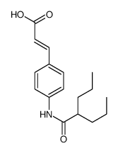 3-[4-(2-propylpentanoylamino)phenyl]prop-2-enoic acid Structure