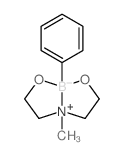 1-methyl-5-phenyl-4,6-dioxa-1-azonia-5-boranuidabicyclo[3.3.0]octane结构式