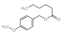 Hexanoic acid,(4-methoxyphenyl)methyl ester structure