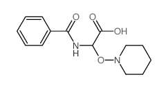 2-benzamido-2-(1-piperidyloxy)acetic acid结构式