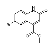 6-bromo-2-oxo-1,2-dihydro-quinoline-4-carboxylic acid methyl ester structure