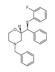 (2S)-2-[(S)-[(2-fluorophenyl)thio](phenyl)methyl]-4-(phenylmethyl)morpholine Structure