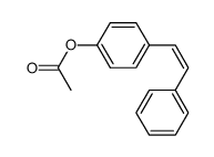 4-[(Z)-2-phenylethenyl]phenyl acetate结构式