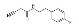 2-Cyano-N-[2-(4-fluorophenyl)-ethyl]-acetamide结构式