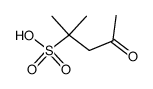 2-methyl-4-oxo-pentane-2-sulfonic acid结构式