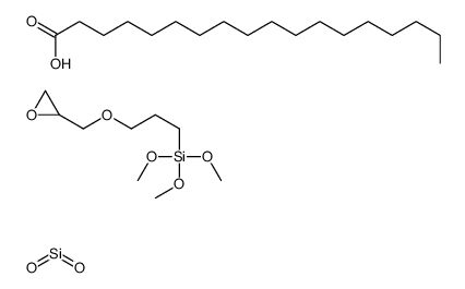 dioxosilane,octadecanoic acid,trimethoxy-[3-(oxiran-2-ylmethoxy)propyl]silane Structure