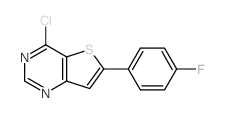 4-Chloro-6-(4-fluorophenyl)thieno[3,2-d]pyrimidine结构式