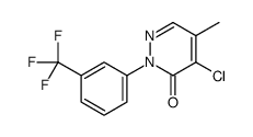 4-chloro-5-methyl-2-[3-(trifluoromethyl)phenyl]pyridazin-3-one Structure