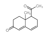 5-acetyl-4a-methyl-3,4,5,6-tetrahydronaphthalen-2-one Structure