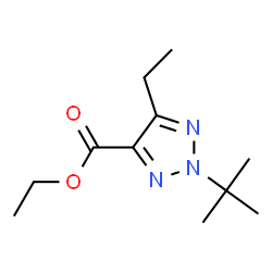 2H-1,2,3-Triazole-4-carboxylicacid,2-(1,1-dimethylethyl)-5-ethyl-,ethylester(9CI)结构式