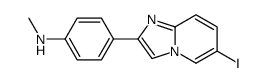 4-(6-iodoimidazo[1,2-a]pyridin-2-yl)-N-methylaniline结构式