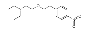 (p-Nitrophenethoxy)-2-diethylamino-1-ethan Structure