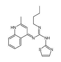 2-butyl-1-(2-methylquinolin-4-yl)-3-(1,3-thiazol-2-yl)guanidine结构式