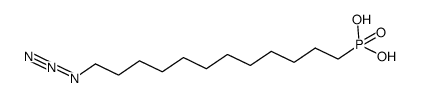 12-Azidododecylphosphonic acid structure