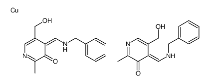 4-[(benzylamino)methylidene]-5-(hydroxymethyl)-2-methylpyridin-3-one,copper Structure