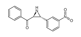 (3-(3-nitrophenyl)aziridin-2-yl)(phenyl)methanone结构式
