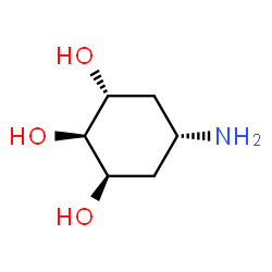 1,2,3-Cyclohexanetriol, 5-amino-, [1R-(1alpha,2alpha,3beta,5beta)]- (9CI) Structure