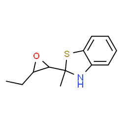 Benzothiazole, 2-(3-ethyloxiranyl)-2,3-dihydro-2-methyl- (9CI) Structure