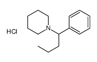 1-(1-Phenylbutyl)piperidine hydrochloride结构式