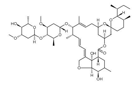 Avermectin A1a, 5-​O-​demethyl-​3,​4,​22,​23-​tetrahydro结构式