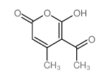 2H-Pyran-2-one,5-acetyl-6-hydroxy-4-methyl- structure