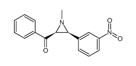 ((2S,3S)-1-methyl-3-(3-nitrophenyl)aziridin-2-yl)(phenyl)methanone结构式