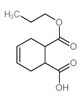 4-Cyclohexene-1,2-dicarboxylicacid, 1-propyl ester structure