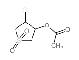 (4-chloro-1,1-dioxo-thiolan-3-yl) acetate结构式