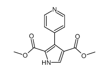 dimethyl 3-(pyridin-4-yl)-1H-pyrrole-2,4-dicarboxylate结构式