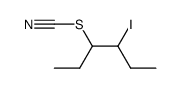 erythro-3-iodo-4-thiocyanatohexane Structure