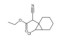 ethyl syn-7-chlorobicyclo[4.1.0]heptylcyanoacetate结构式