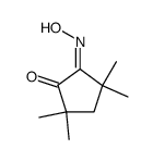 (Z)-5-(hydroxyimino)-2,2,4,4-tetramethylcyclopentan-1-one结构式