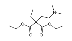 ethyl-(2-dimethylamino-ethyl)-malonic acid diethyl ester结构式