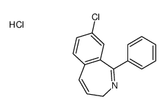 8-chloro-1-phenyl-3H-2-benzazepine,hydrochloride Structure