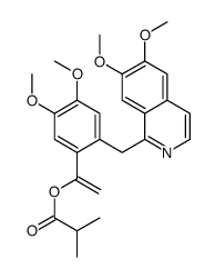 1-[2-[(6,7-dimethoxyisoquinolin-1-yl)methyl]-4,5-dimethoxyphenyl]ethenyl 2-methylpropanoate结构式