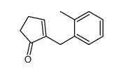 2-[(2-methylphenyl)methyl]cyclopent-2-en-1-one Structure