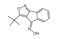 (E)-3-(tert-butyl)-4H-indeno[1,2-c]isoxazol-4-one oxime Structure
