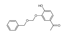 1-(3-((benzyloxy)methoxy)-4-hydroxyphenyl)ethan-1-one Structure