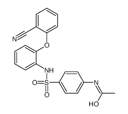 N-[4-[[2-(2-cyanophenoxy)phenyl]sulfamoyl]phenyl]acetamide结构式