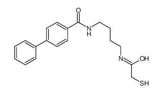 4-phenyl-N-[4-[(2-sulfanylacetyl)amino]butyl]benzamide Structure