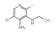 5-BROMO-2-CHLORO-N3-ETHYLPYRIDINE-3,4-DIAMINE Structure