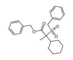 benzyl 2-benzylsulfonyl-2-cyclohexylpropionate Structure