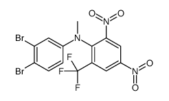 N-(3,4-dibromophenyl)-N-methyl-2,4-dinitro-6-(trifluoromethyl)aniline Structure