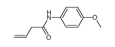 N-(4'-methoxyphenyl)-3-butenamide结构式