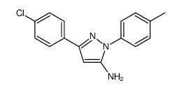 3-(4-chlorophenyl)-1-(4-methylphenyl)-1H-pyrazol-5-amine structure
